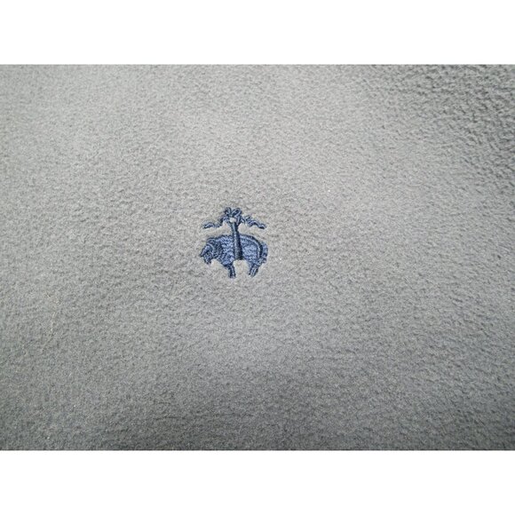 Brooks Brothers Men's Size - XL Gray 1/4 Zip Long Sleeve Fleece Sweater - Picture 4 of 6